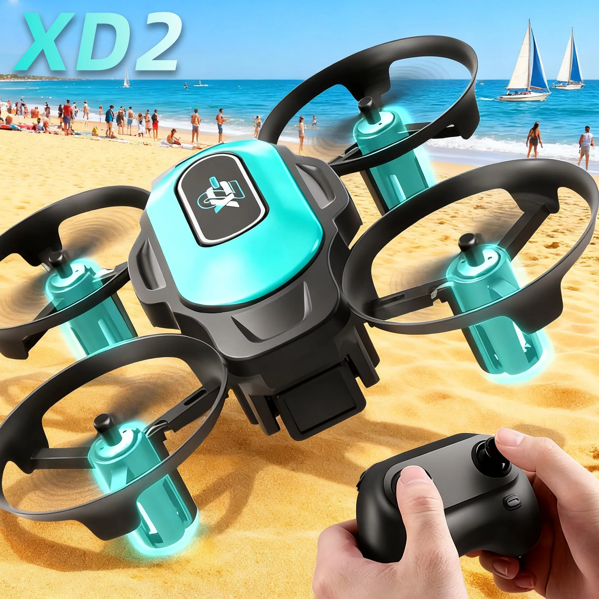 Drone Camera Mount - XD2 Mini Drone, 360° Stunt Flips,