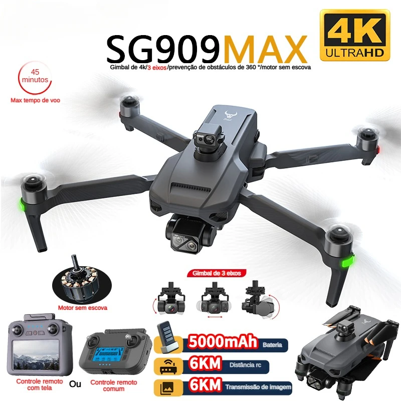 Drone Camera Professional - ZLL SG909 SG909MAX Professional Drone With