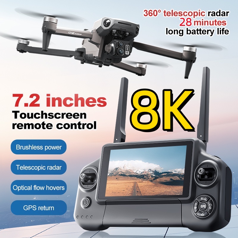 8K 3 Axis Gimbal Brushless 7.2 - Drone Camera 4K review and price