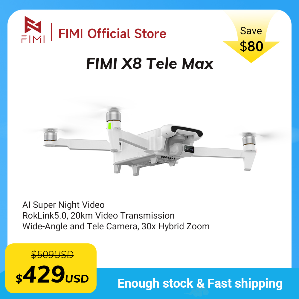 FIMI X8 Tele Max New Drone Wid - Drone Camera 4K review and price