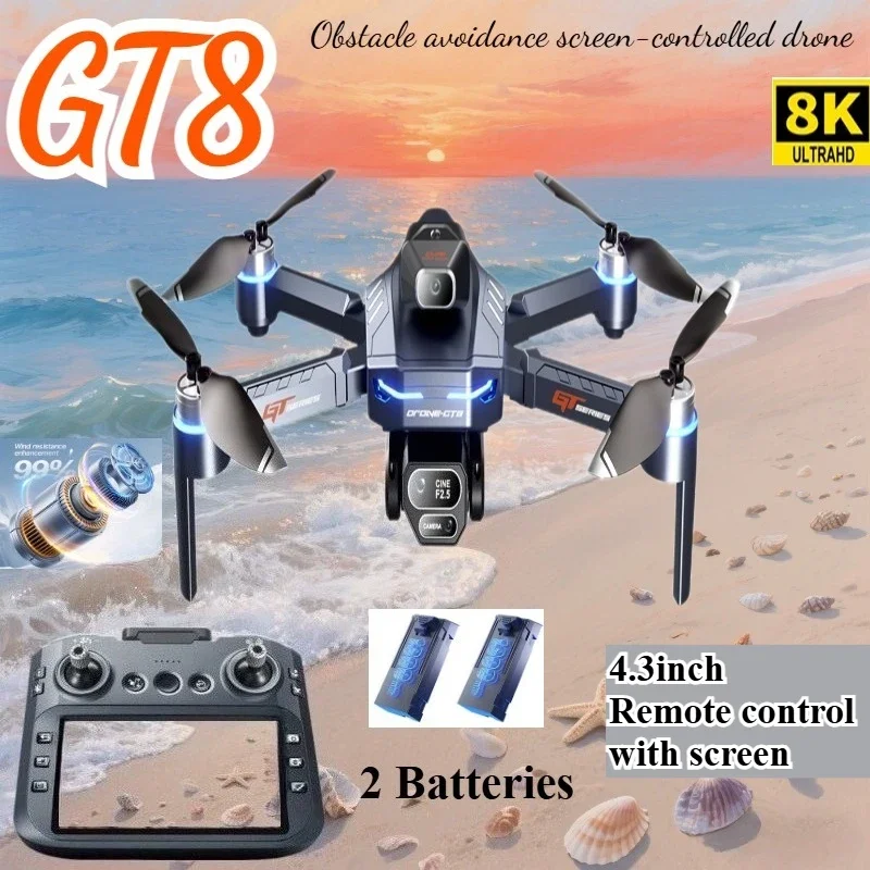 Drone 4K HD GT8 Camera Obstacl - Drone Camera Night Vision review and price