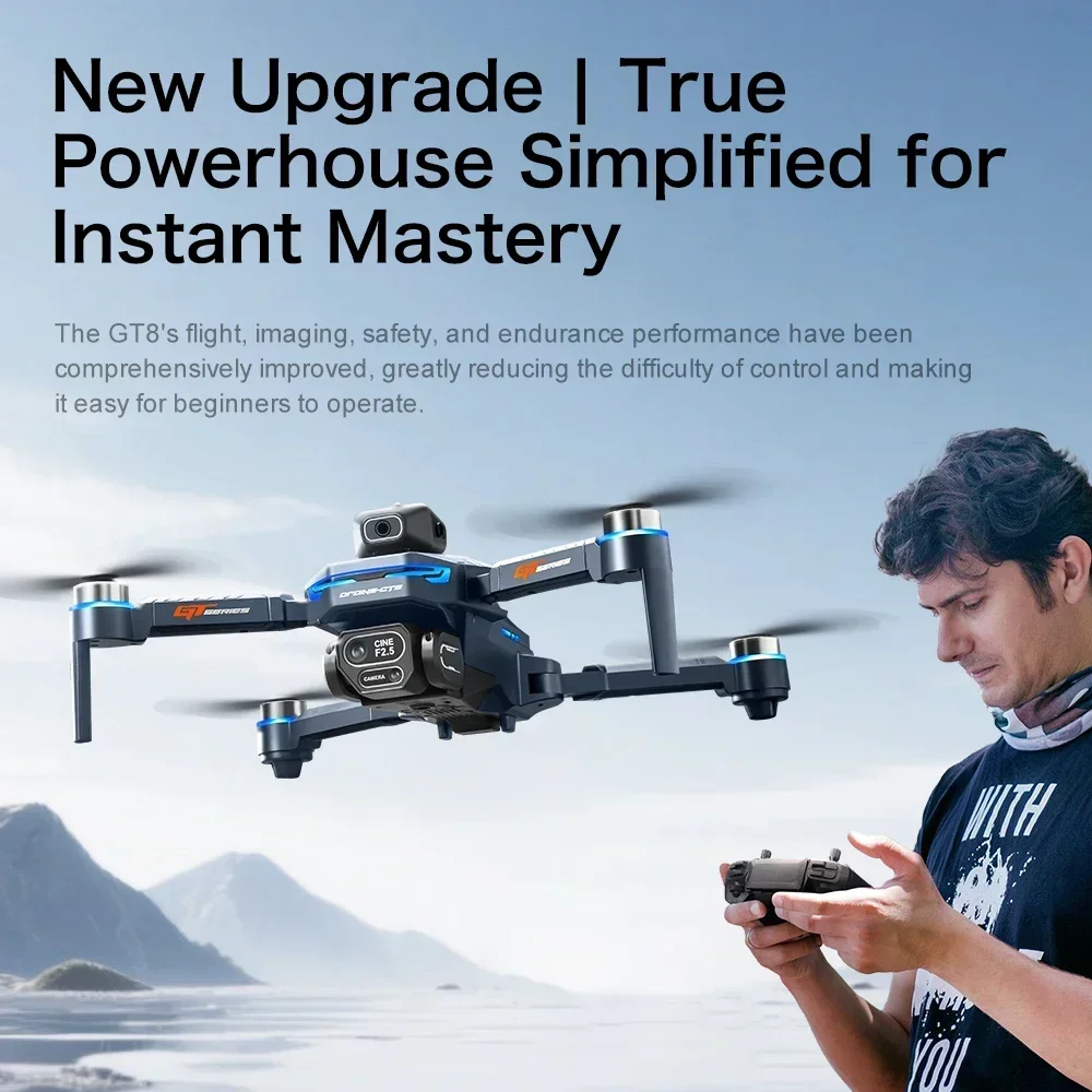 Drone 4K HD GT8 Camera Obstacl - Drone Camera Night Vision review and price