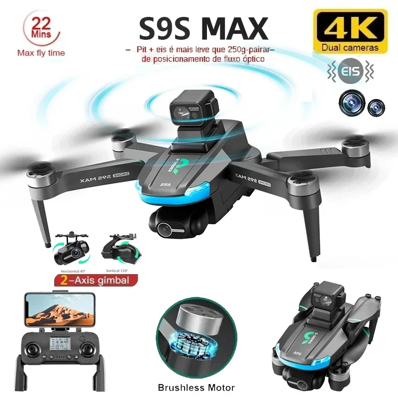 NEW S9S MAX MINI Drone 4K 2-Ax - Drone Camera Wide Angle review and price